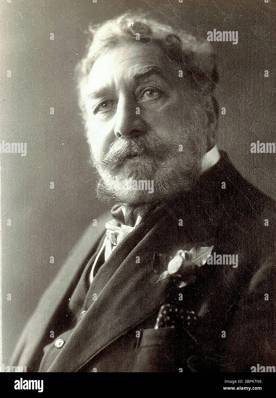 Ein Foto von William Berry Clarkson (31. März 1861? 12/13. Oktober 1934), ein bekannter britischer Kostümdesigner und Perlmacher. Nach seinem Tod tauchten Beweise auf, dass er mit anderen in großen Versicherungsbetrug verwickelt war. c. 1830. Stockfoto