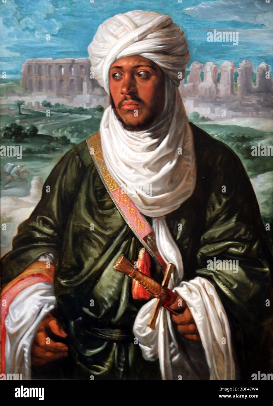 Mulay Ahmad, von Peter Paul Rubens (1577?1640) nach Jan Cornelisz Vermeyen (ca. 1504?1559). Abu al-Abbas Ahmad III., bekannt als Moulay Ahmad und Moulay Hamida, war von 1543 bis 1569 der Hafsidenherrscher von Ifriqiya. 1609 Stockfoto Mulay Ahmad, von Peter Paul Rubens (1577?1640) nach Jan Cornelisz Vermeyen (ca. 1504?1559). Abu al-Abbas Ahmad III., bekannt als Moulay Ahmad und Moulay Hamida, war von 1543 bis 1569 der Hafsidenherrscher von Ifriqiya. 1609 Stockfoto