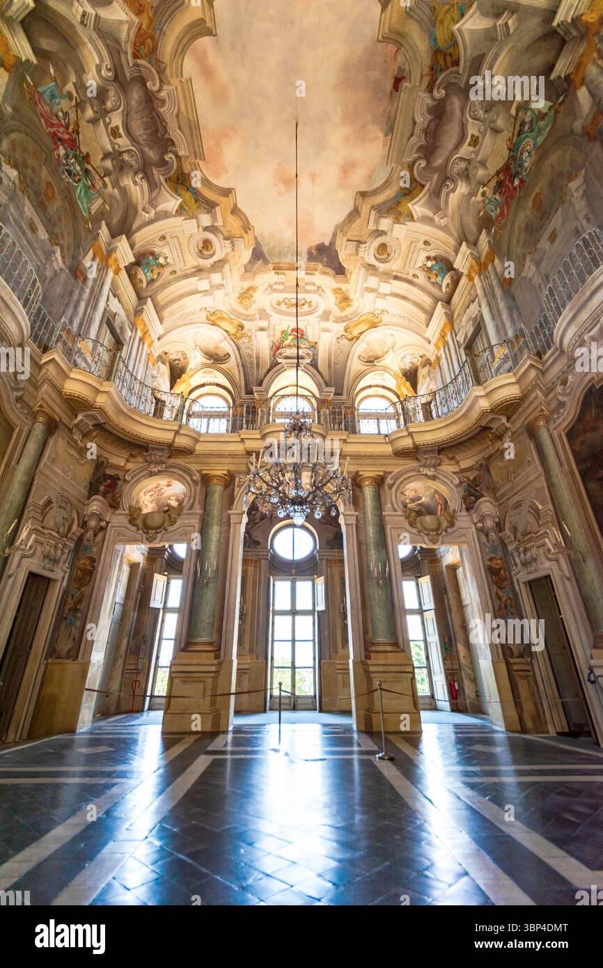 Villa della Regina, die Königinnen Villa, auf den Hügeln von Turin. Stockfoto