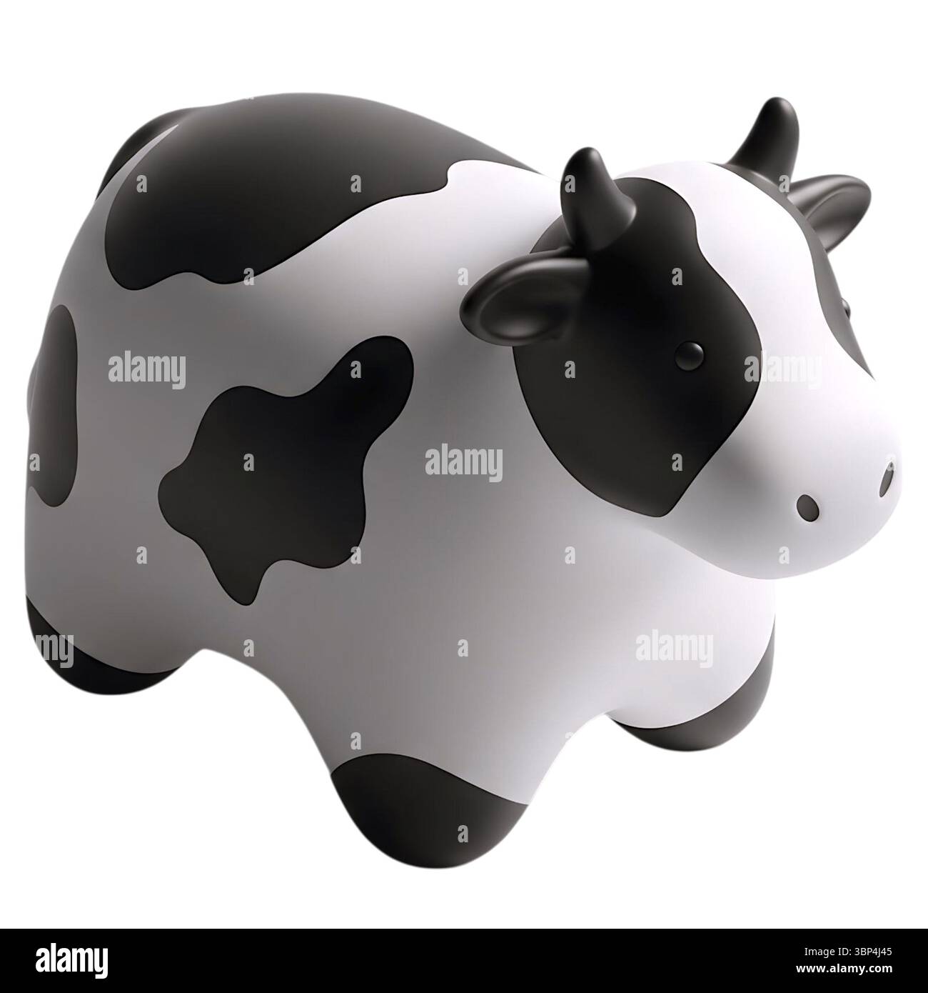 Minimalistisches 3D-Rendering in einem weichen und flüssigen Renderer Stockfoto