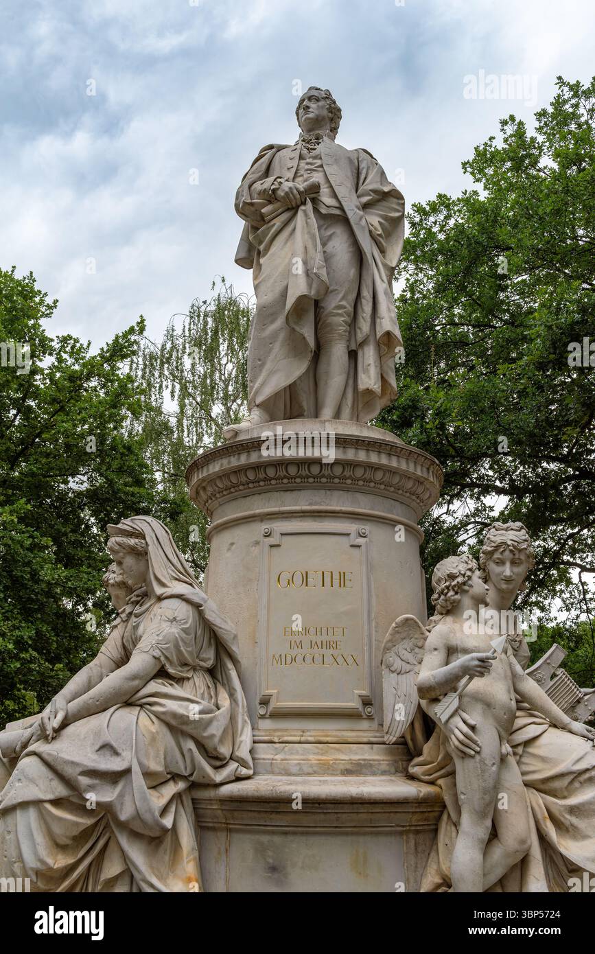 Goethe-Denkmal im Tiergarten, Berlin Stockfoto