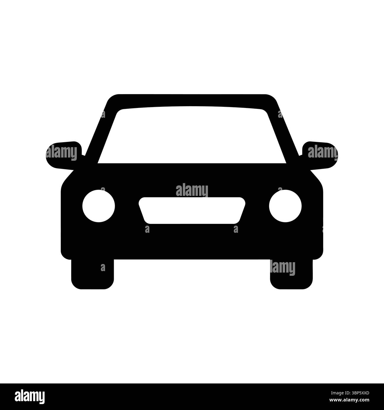 Pkw Fahrzeug Automobil Transport Auto Automobil Antrieb Reisemaschine Symbol Grafikschild Stock Vektor
