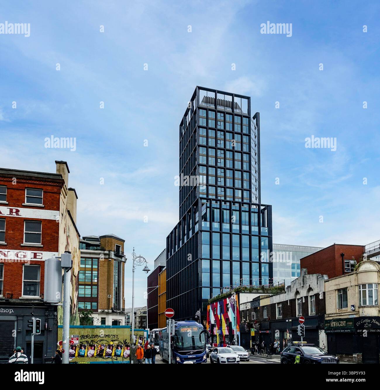 College Square, ein 21-stöckiges Gebäude auf dem ehemaligen Apollo House-Gelände in Dublin, von der Marlet Property Group und dem Entwickler Pat Crean. Stockfoto