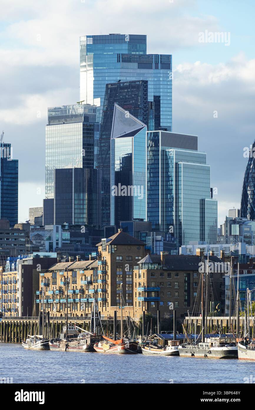 Die City of London Wolkenkratzer, das Square Mile Geschäftsviertel in London, England, Großbritannien Stockfoto