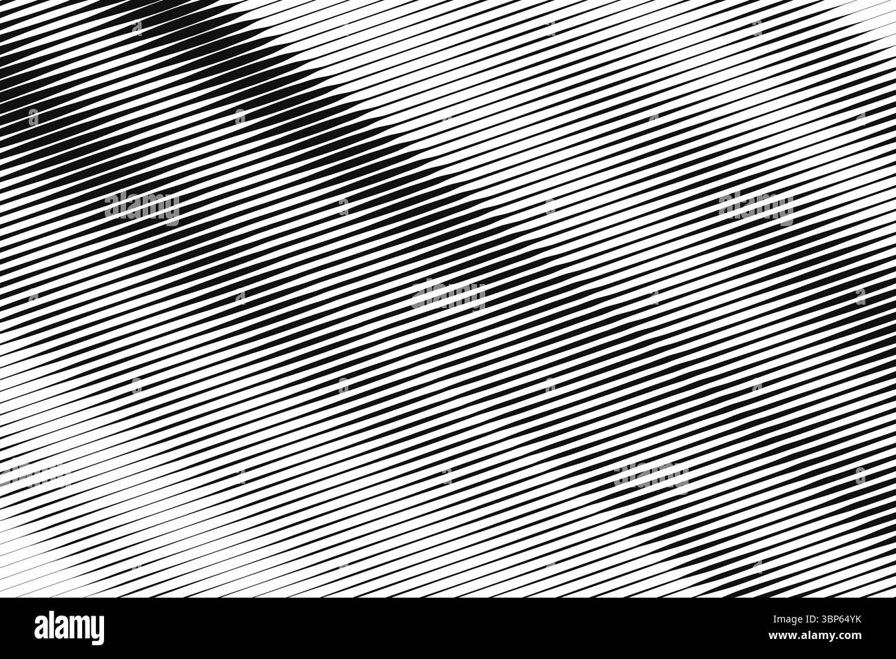 Halbtonstruktur aus schwarzen Linien mit unterschiedlicher Breite und Form. Abstrakter moderner Hintergrund für Ihr Design. Stock Vektor