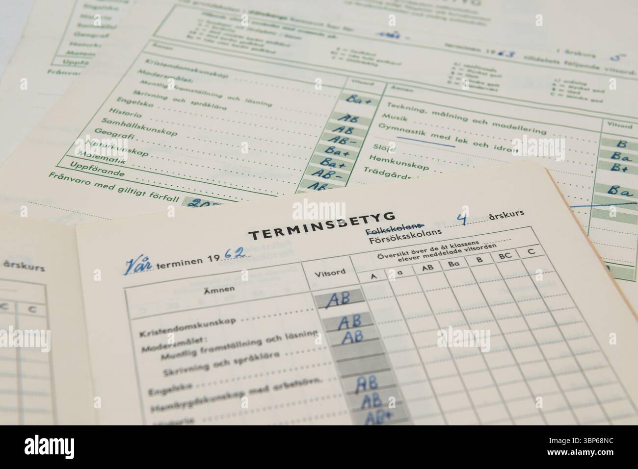 Die schwedische Old Fashion School ist Ende der 1950er und Anfang der 1960er Jahre Stockfoto