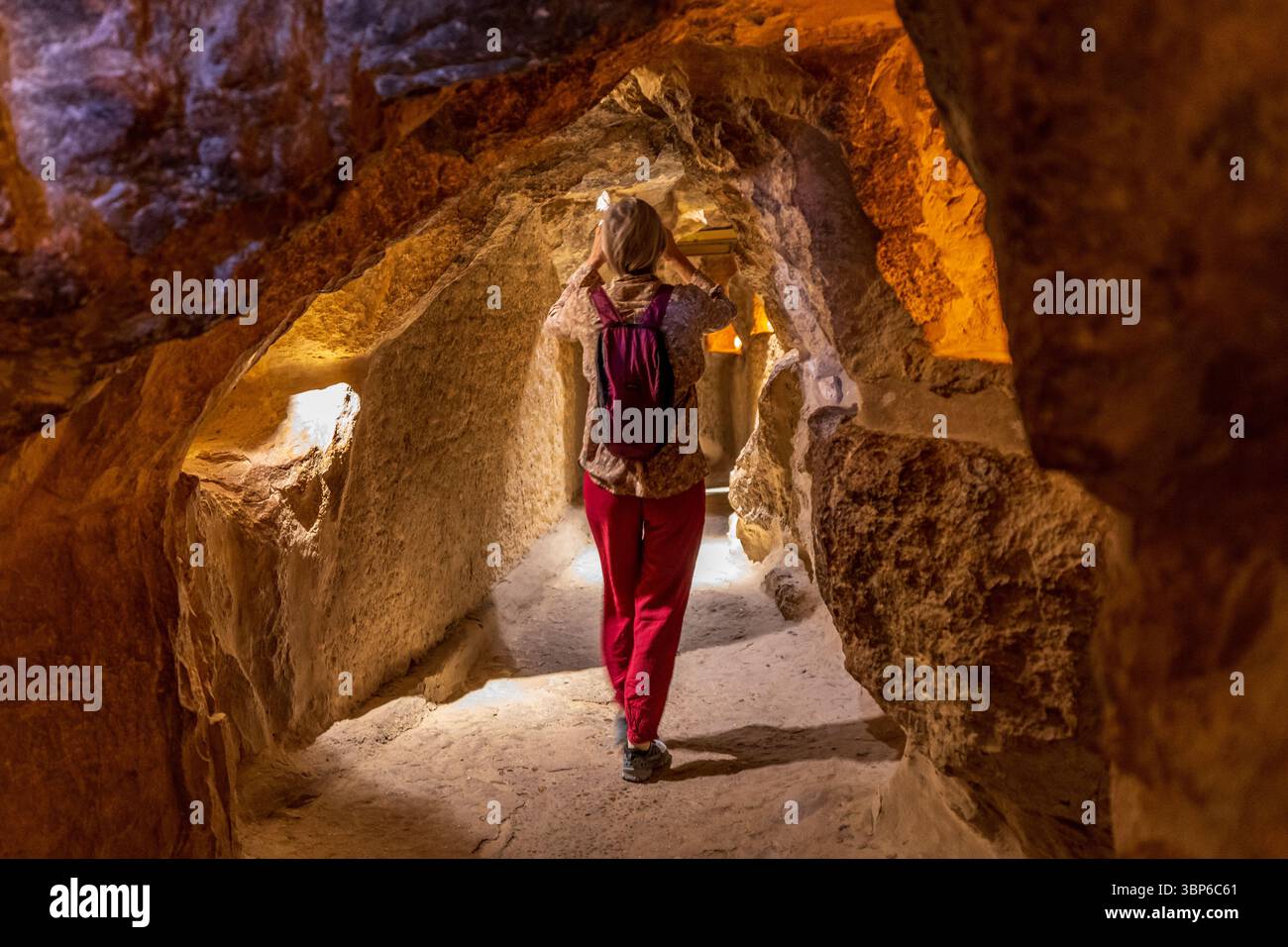 Al-Mamun Passage zur Khnum Khutu (Cheops) Pyramide Stockfoto