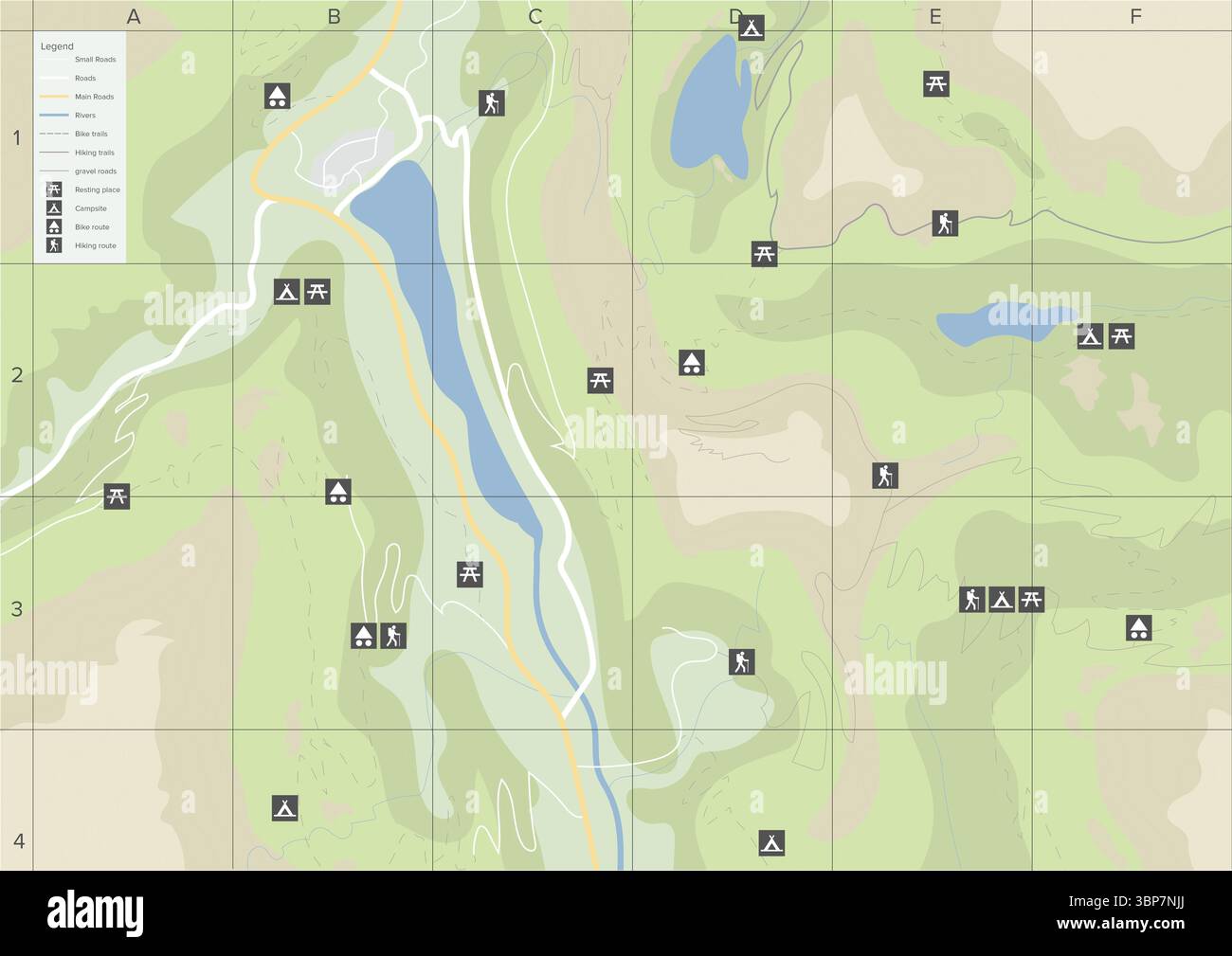 Nahaufnahme der Weltkartenstruktur Stockfoto