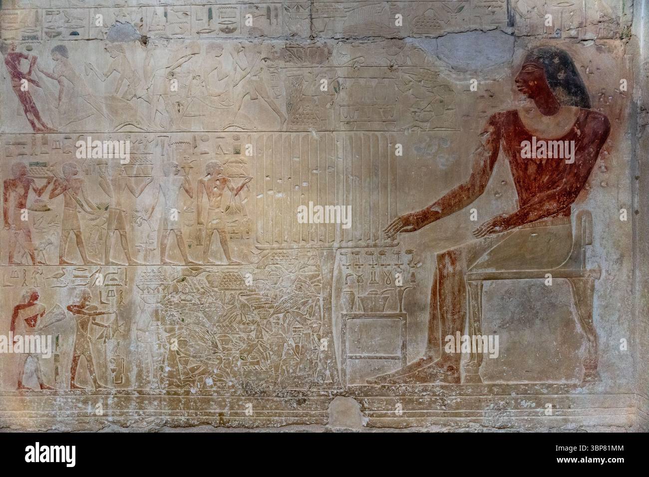 Die Mastaba von Akhtihotep und Ptahhotep Tshefi Stockfoto
