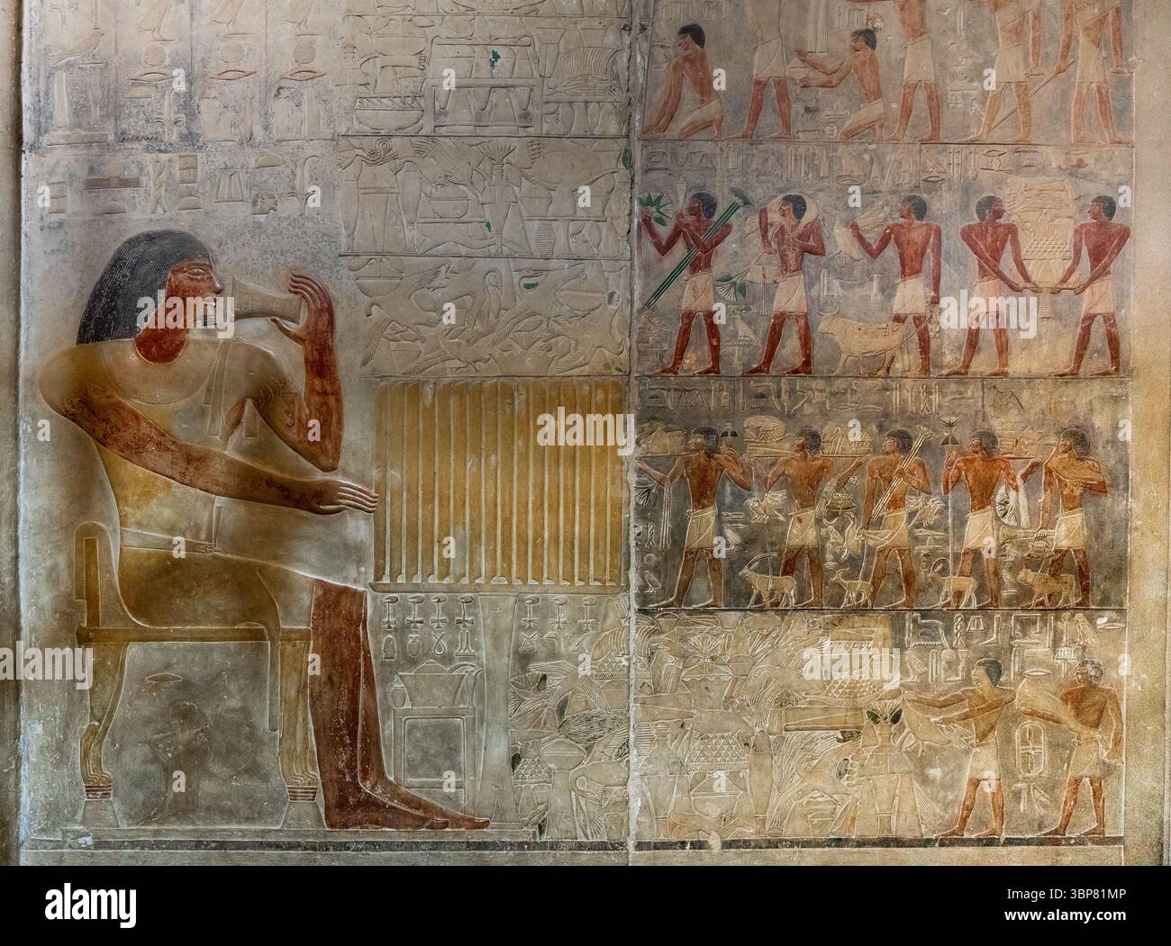 Die Mastaba von Akhtihotep und Ptahhotep Tshefi Stockfoto