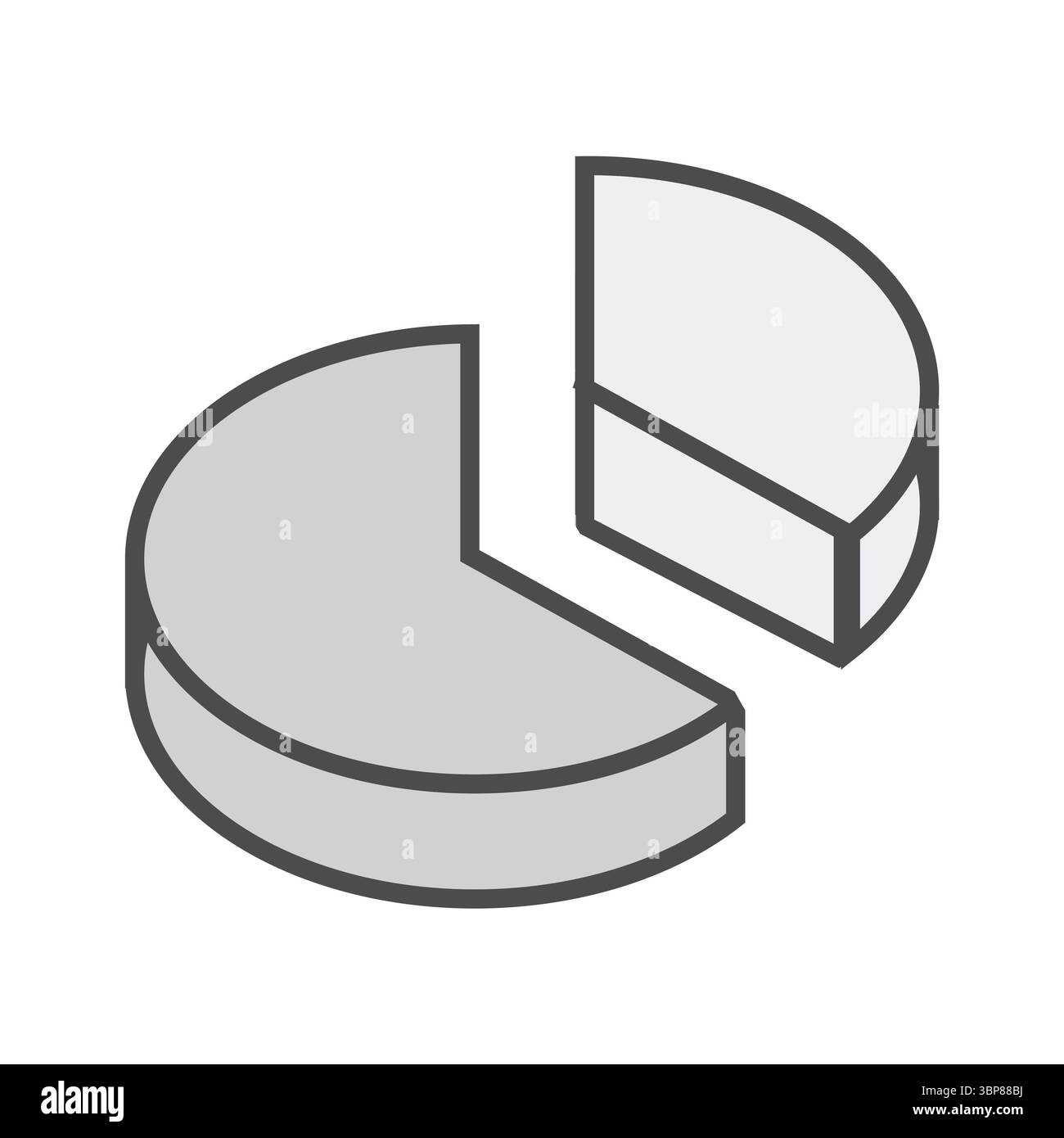 Digitales Bild des Kreisdiagramms Stockfoto