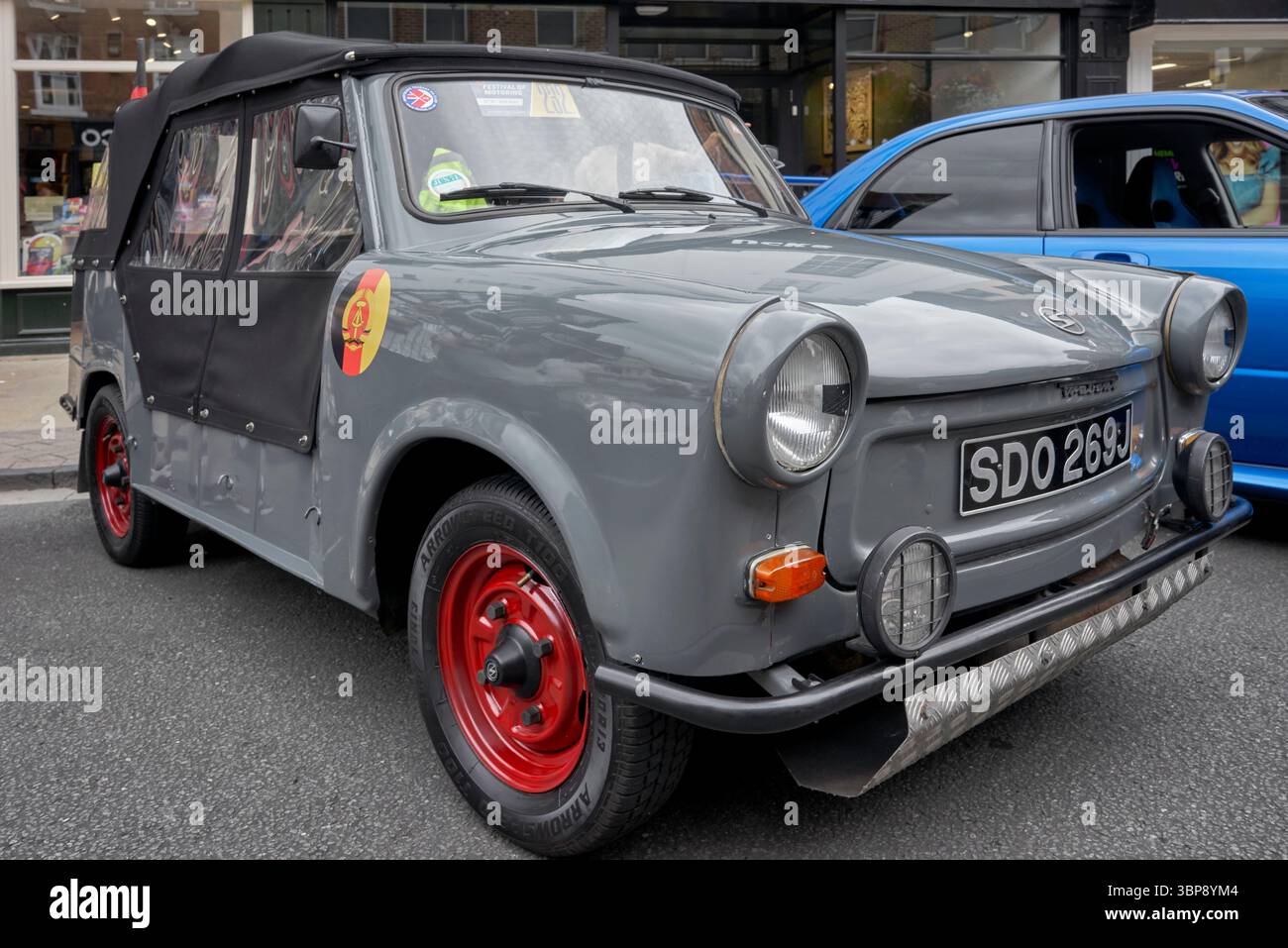 TRABANT CABRIOLET Grau 1971 DDR-Auto Stockfoto