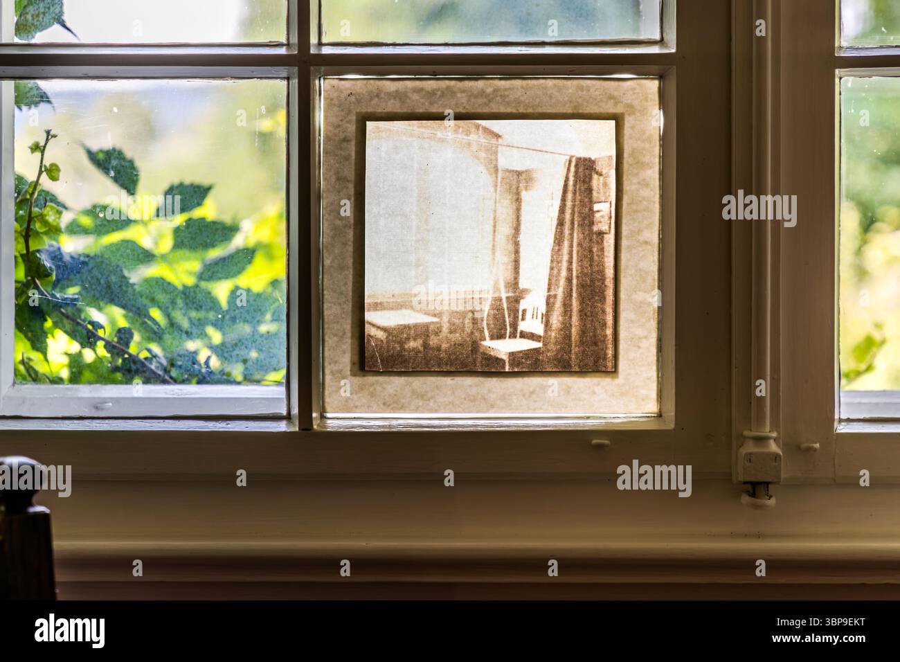 Spuren der Fotografin Mia Hesse in ihrem Haus. Hermann-Hesse-Weg, Gaienhofen, Baden-Württemberg, Deutschland Stockfoto