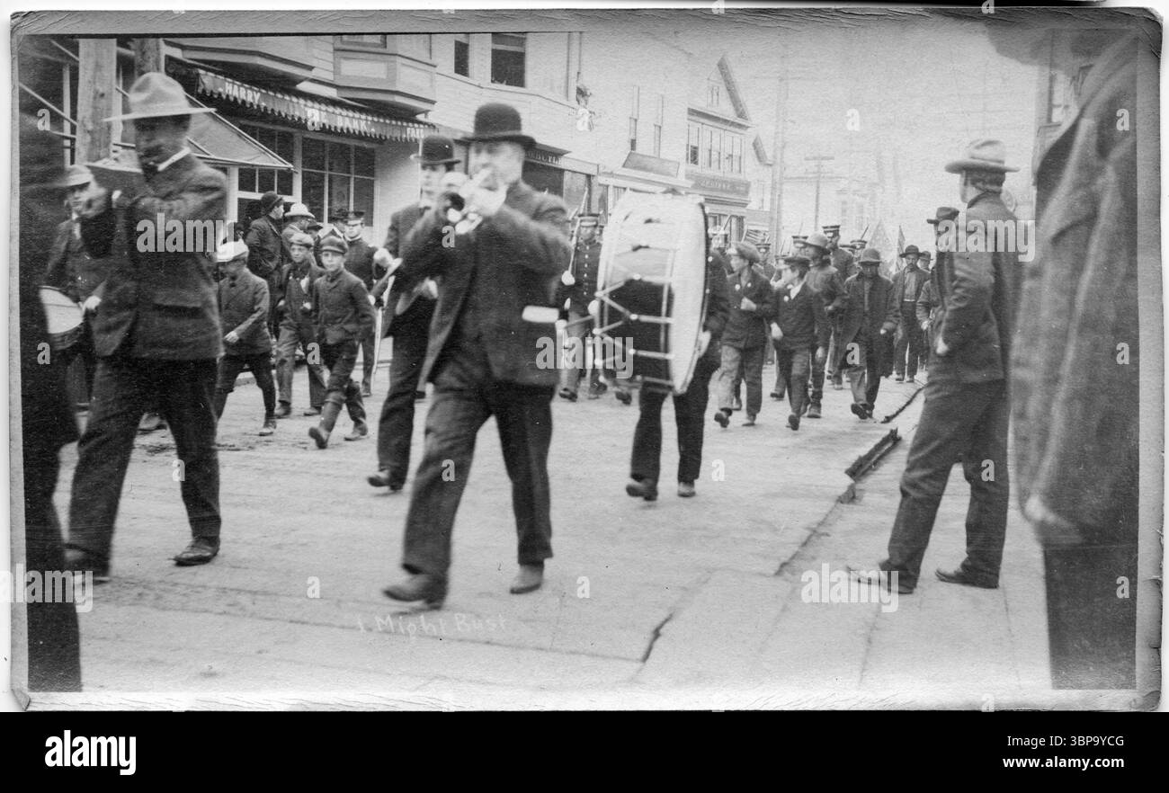 In den Jahren 1906 bis 1907 war Nome, Alaska.Nome, eine boomende Stadt im Goldrausch. Stockfoto
