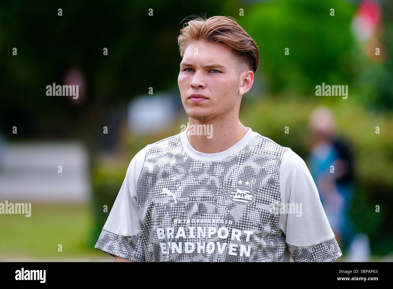 Eindhoven, Niederlande. Juli 2025. EINDHOVEN, NIEDERLANDE - 5. JULI: Joey van den Berg von PSV während des Freundschaftsspiels zwischen PSV Eindhoven und Royale Union SG am PSV Campus de Herdgang am 5. Juli 2025 in Eindhoven, Niederlande. (Foto von Joris Verwijst/Orange Pictures) Credit: Orange Pics BV/Alamy Live News Stockfoto