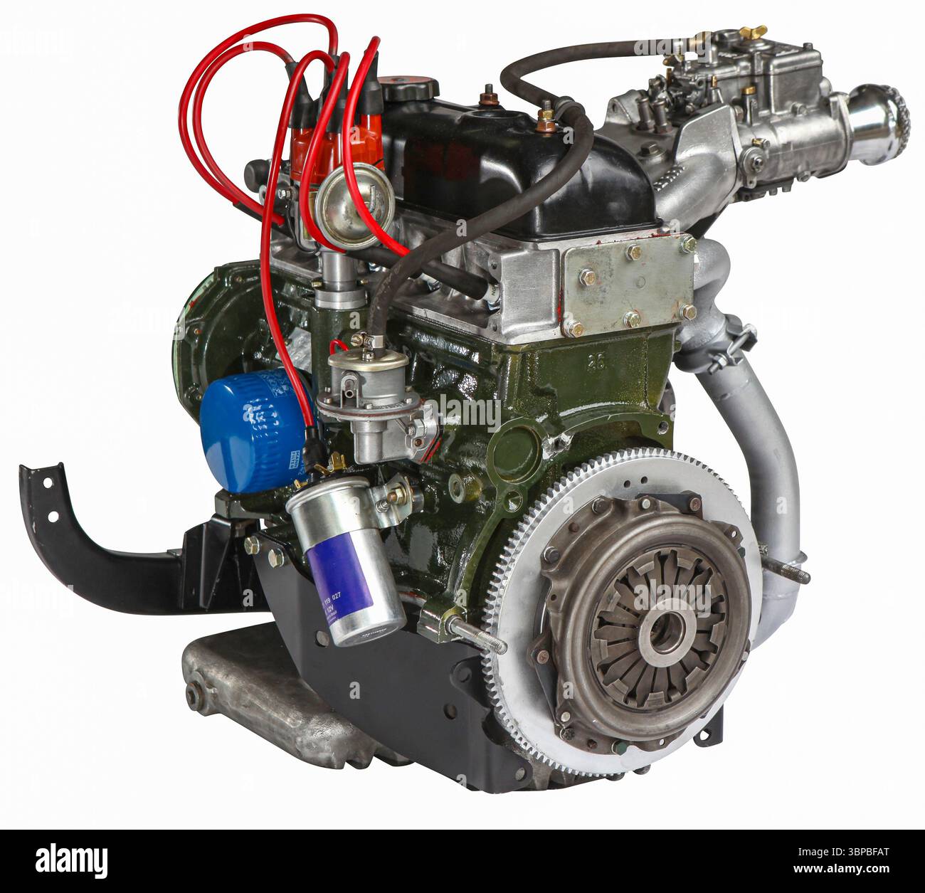 Studio-Foto eines restaurierten Oldtimer-Rennautos Stockfoto