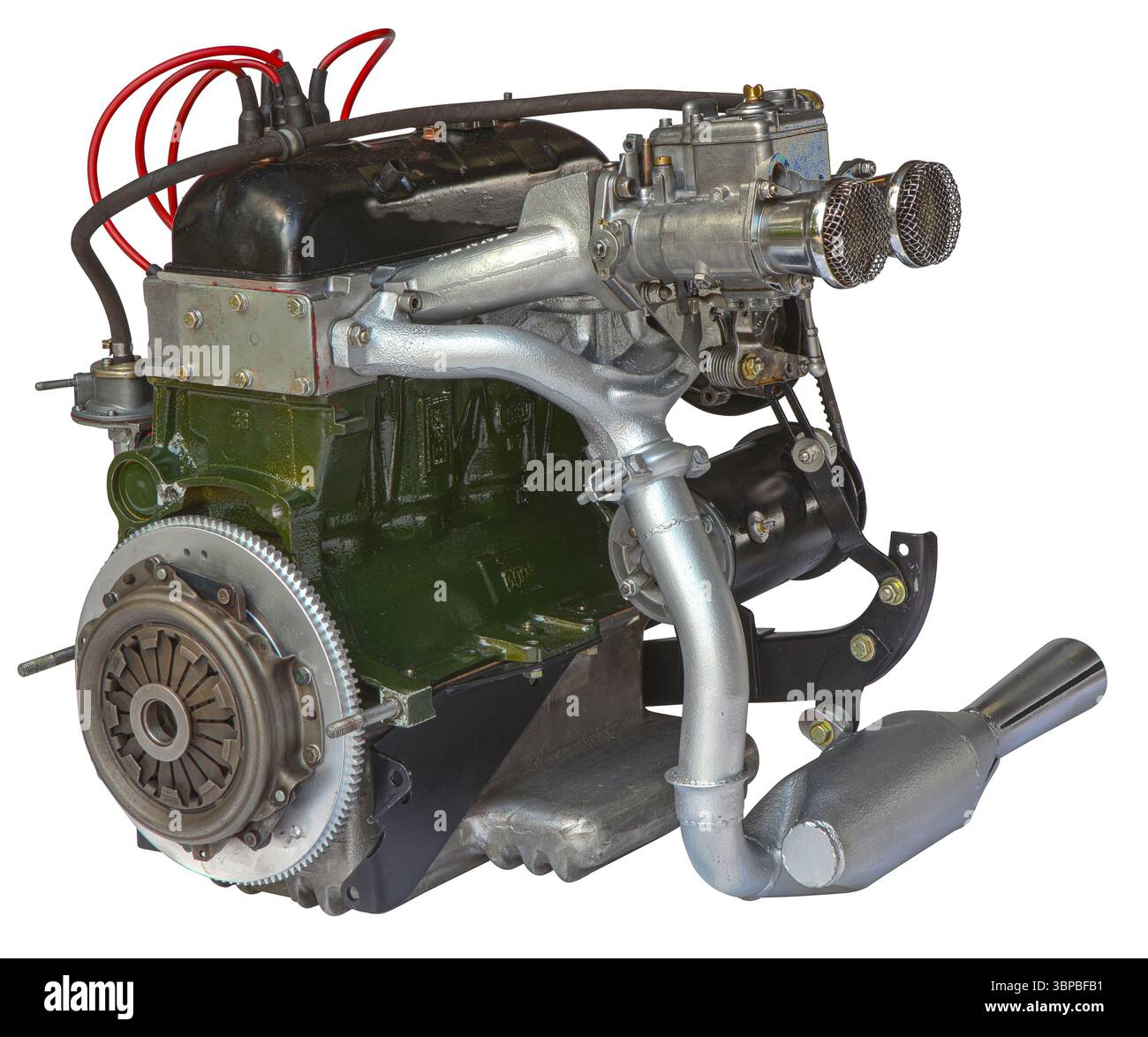 Studio-Foto eines restaurierten Oldtimer-Rennautos Stockfoto