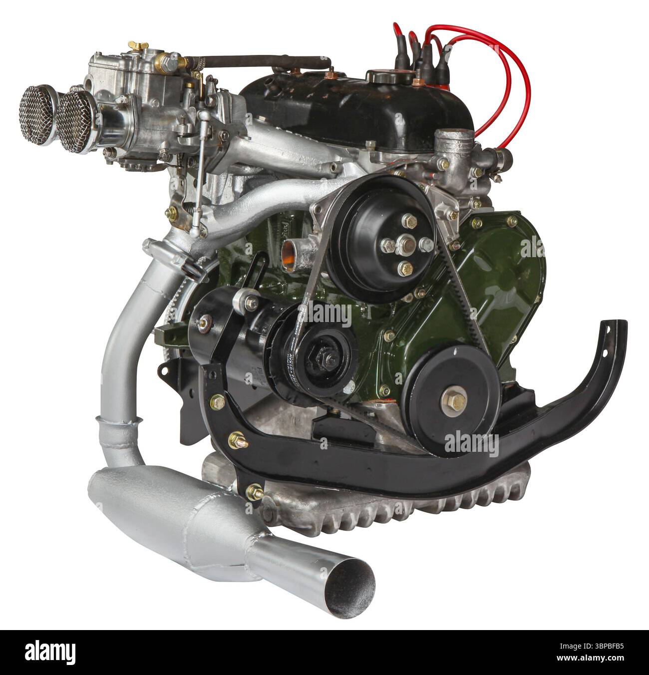 Studio-Foto eines restaurierten Oldtimer-Rennautos Stockfoto