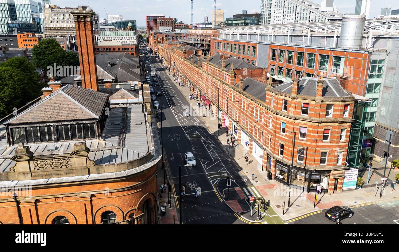 Historische Deansgate Terrace, Great Northern Warehouse Complex, Manchester, Großbritannien Stockfoto