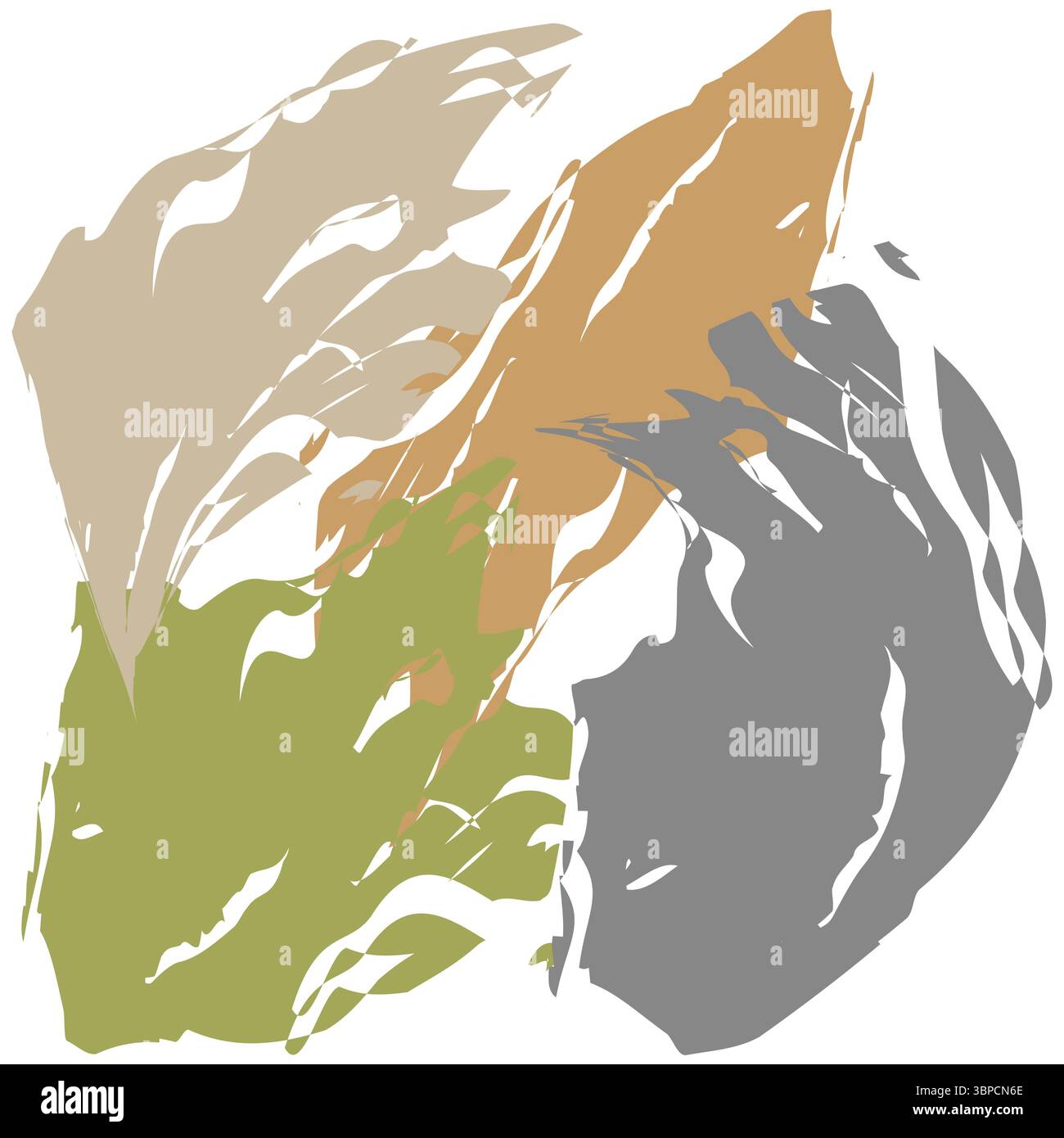 Abstrakte organische Formen. Blot im Aquarellstil. Natürliche Flüssigkeitsformen. Vektor-künstlerisches Design. E Stock Vektor