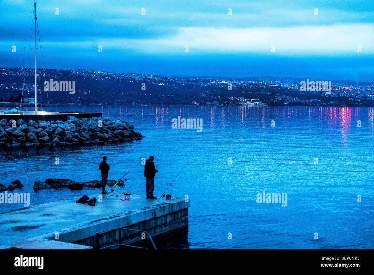 Opatija ist eine kroatische Küstenstadt an der Adria. Stockfoto