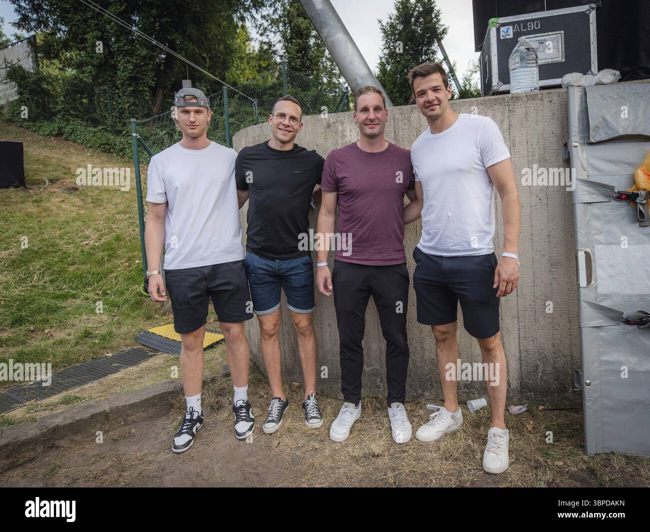 Spieler der Eisbaeren Berlin beim Berliner Rundfunk 91,4 Open Air in der Berliner Parkbühne Wuhlheide am 05.07.2025 Stockfoto