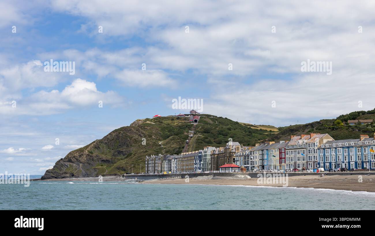 Aberystwyth Sea Front, Wales, Großbritannien Stockfoto