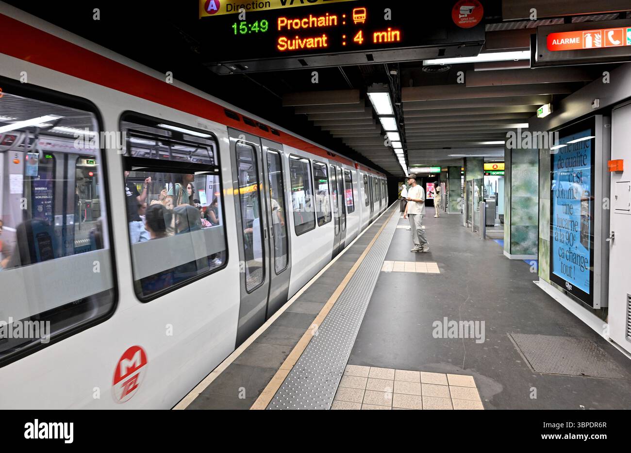 Lyon (Zentralfrankreich): Bahnhof „Foch“, U-Bahn-Linie A im 6. Arrondissement (Bezirk). Der Bahnhof wird bald einer größeren Renovierung unterzogen Stockfoto