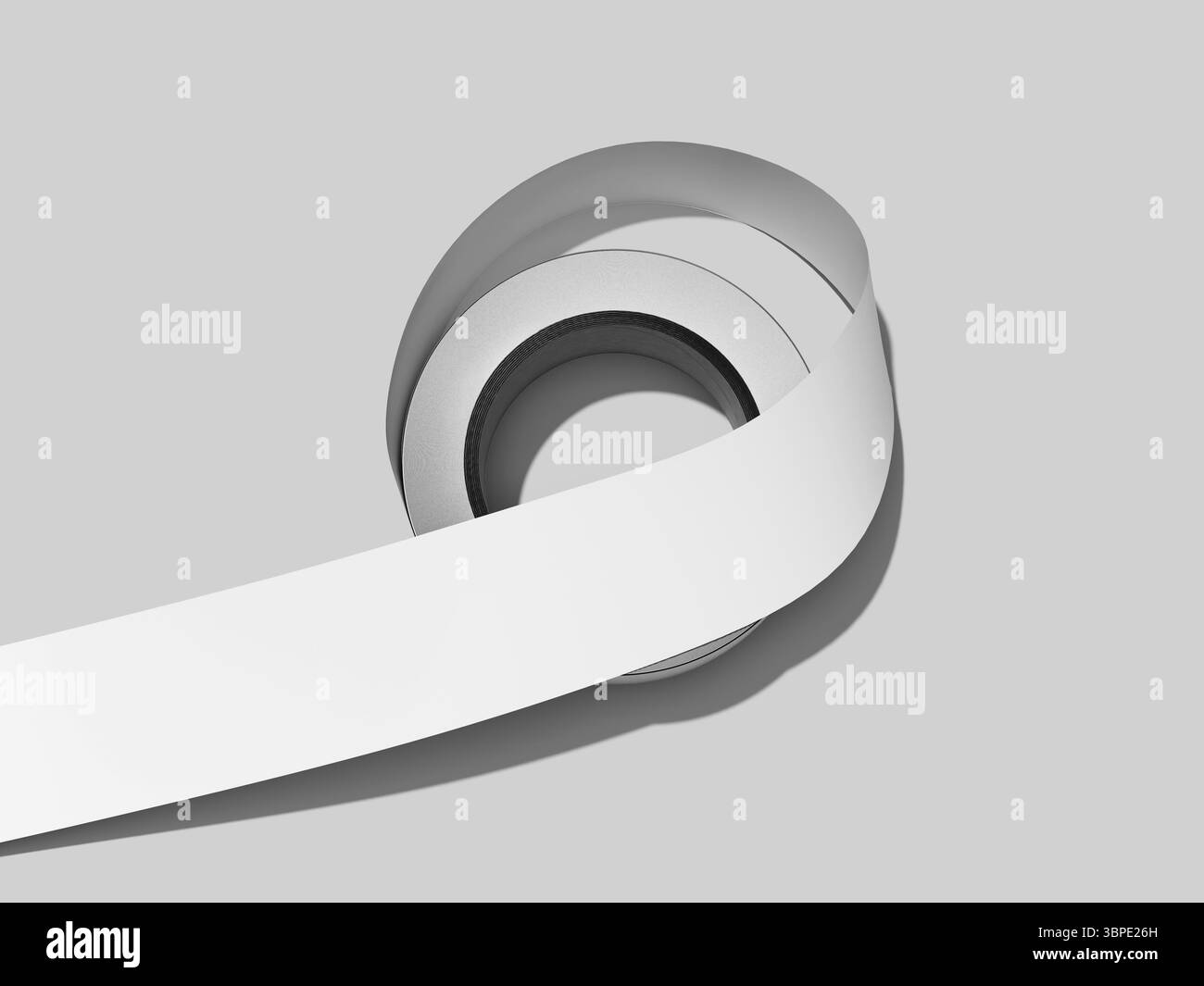 Rolle gedruckte Aufkleber-Etiketten Modell Stockfoto