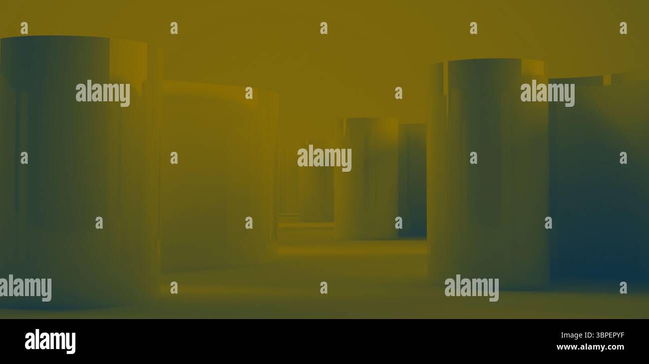 Nahaufnahme abstrakter geometrischer Formen Stockfoto