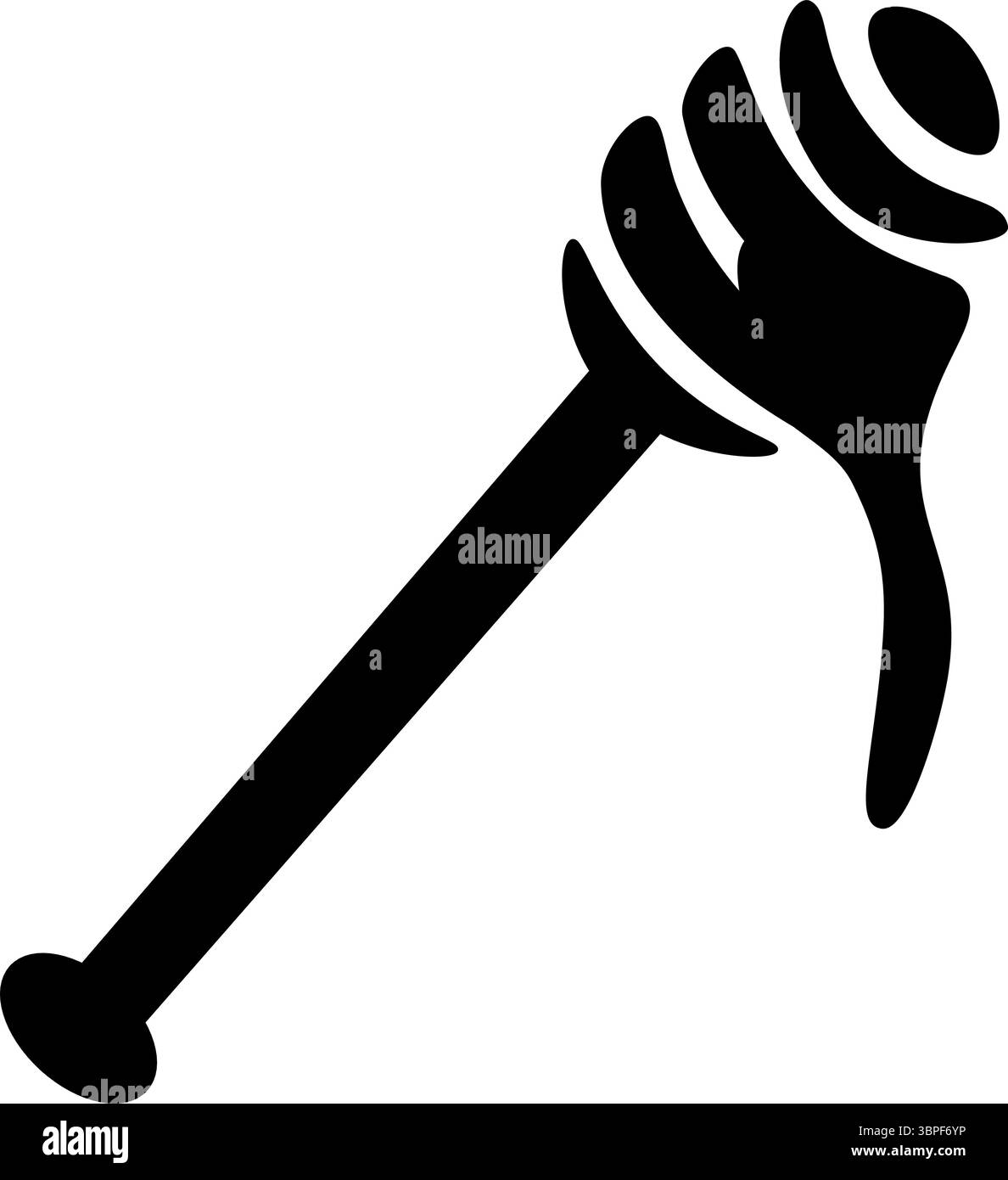 Honiglöffel isoliert. Vektorgrafik-Strichdarstellung. Perfekt für Karten, Dekorationen, Aufkleber, Logo, Menü, verschiedene Designs. Für Poster, Einladung, Stock Vektor