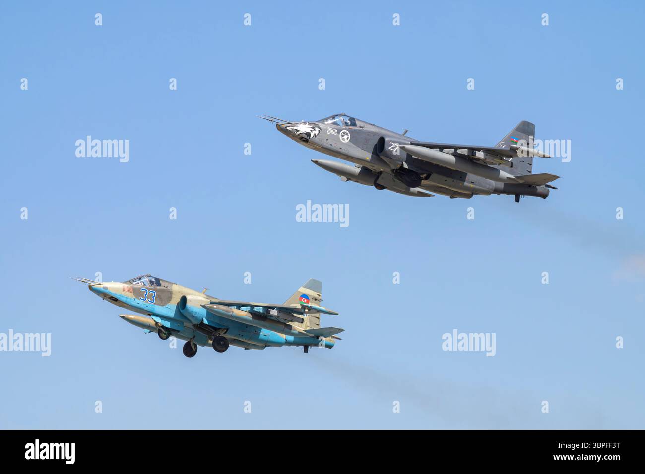 Konya, Türkei - 07.02.2025: Mehrere Kriegsflugzeuge aus der Türkei, den Vereinigten Staaten, Katar, Ägypten, Ungarn, die Luftstreitkräfte Aserbaidschans und Saudi-Arabiens versammeln sich für eine Stockfoto