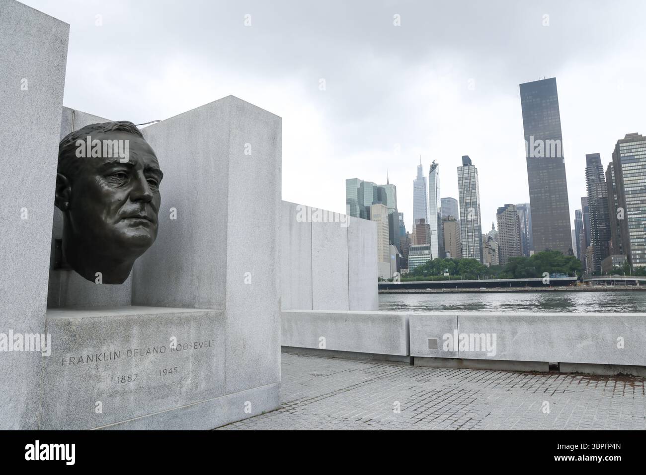 Franklin D. Roosevelt Four Freedoms State Park auf Roosevelt Island, New York City Stockfoto