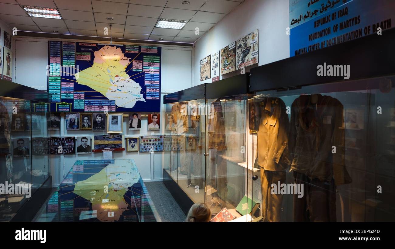 Im Hilla Museum können Besucher eine große Auswahl an Artefakten entdecken, die die reiche Geschichte und Kultur des Iraks zeigen. Stockfoto