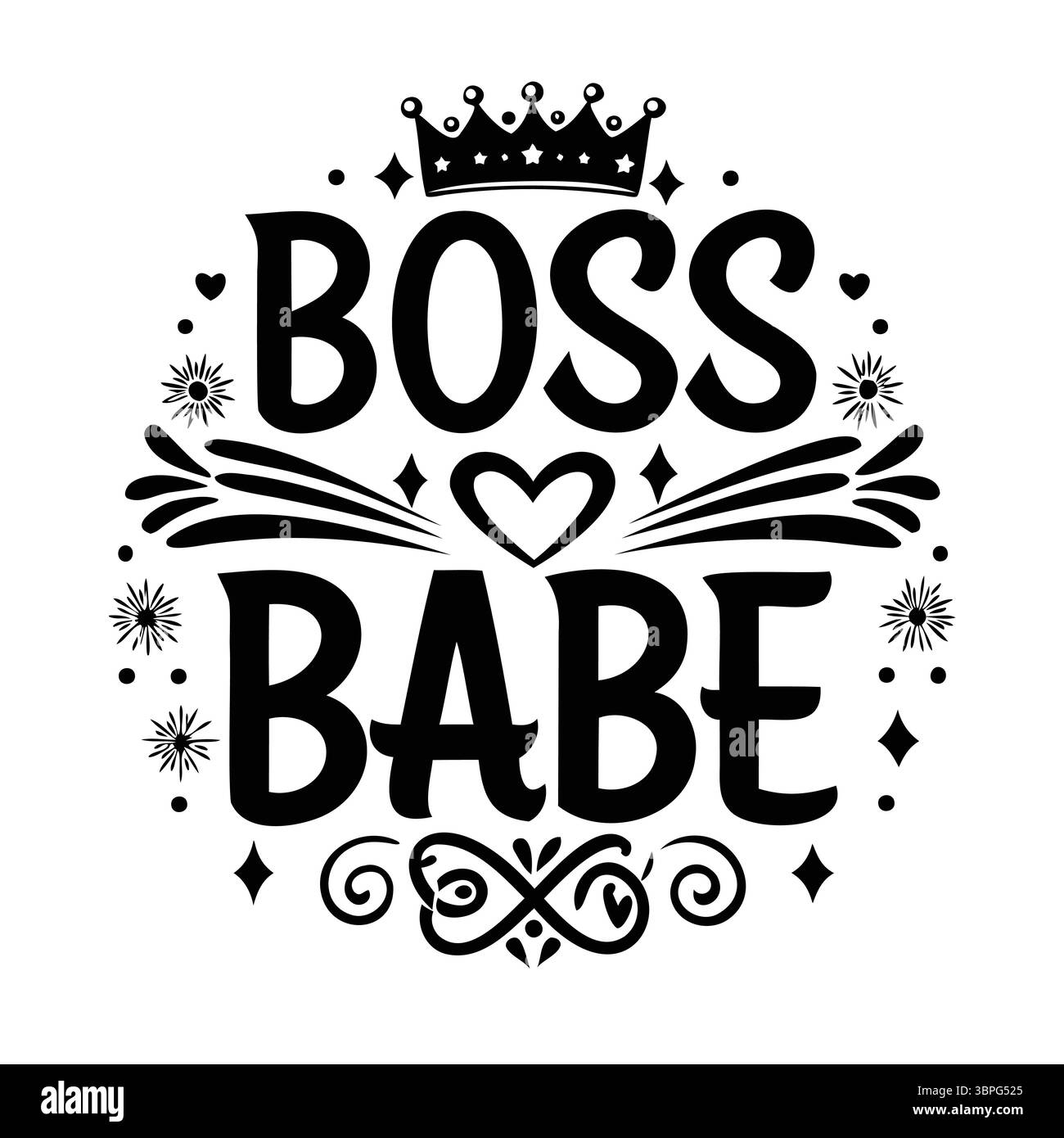 „Handbeschriftete Motivations- und inspirierende Zitate SVG-Dateien für Cricut- und Silhouette-Vinyl-Abziehbilder, T-Shirts, Becher, Wandkunst und DIY-Bastelprojekte Stock Vektor