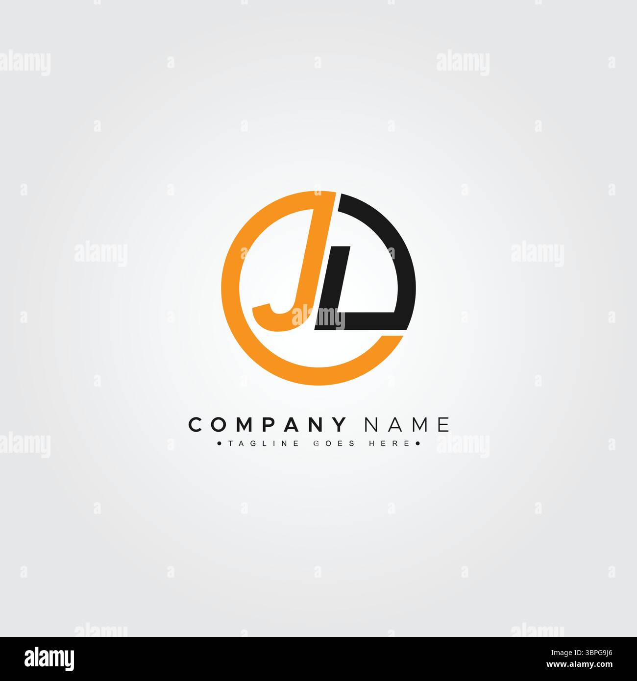 Kreatives Monogramm für Anfangsbuchstaben JL-Logo – minimale Vektor-Logo-Vorlage für Buchstaben J und L Stock Vektor