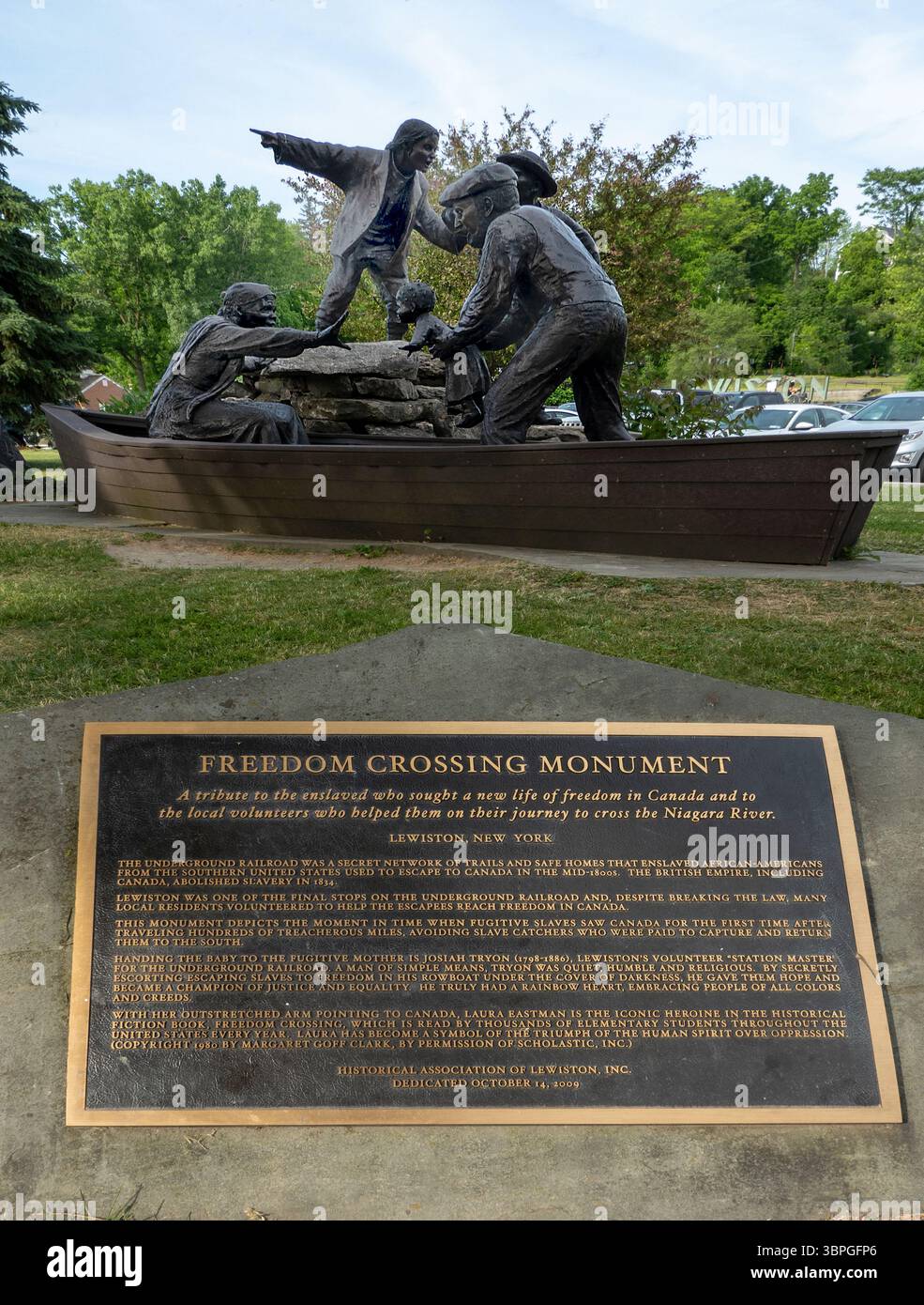 Freedom Crossing Monument am Ufer des Niagara River in Lewiston New York Stockfoto