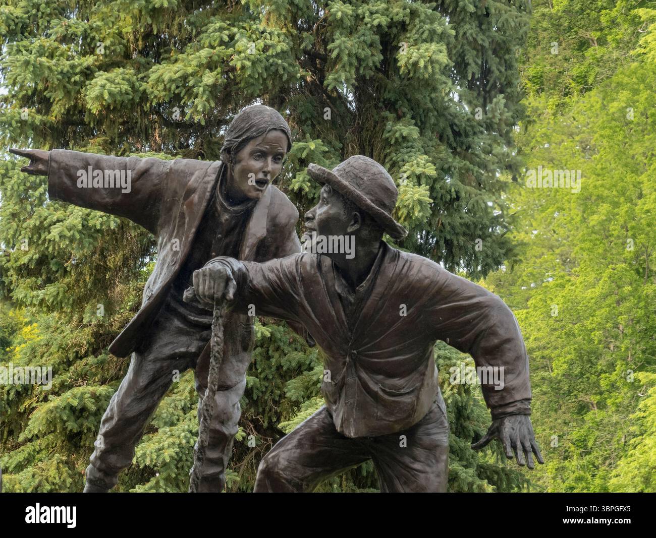 Freedom Crossing Monument am Ufer des Niagara River in Lewiston New York Stockfoto