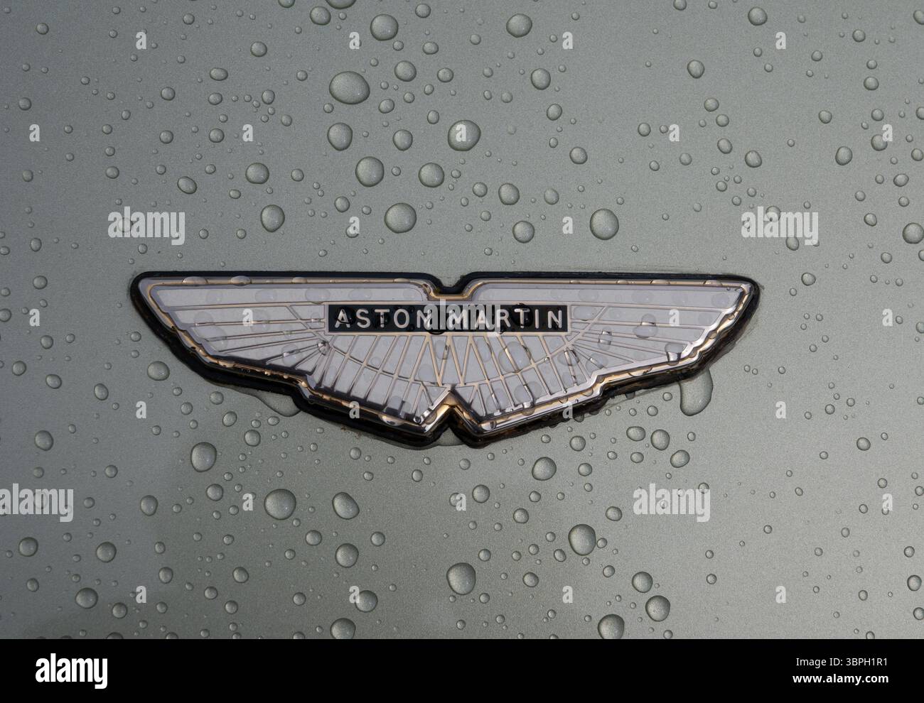 Aston Martin Autokennzeichen. Stockfoto