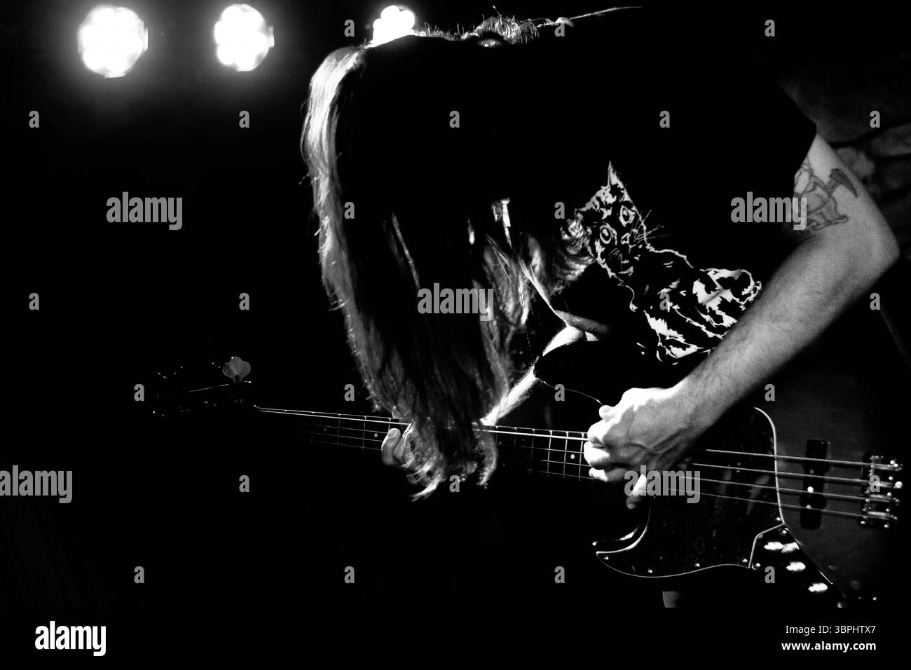 Punk-, Pop- und Metal-Bands aus dem Mittleren Westen, die Live-Musik spielen Stockfoto