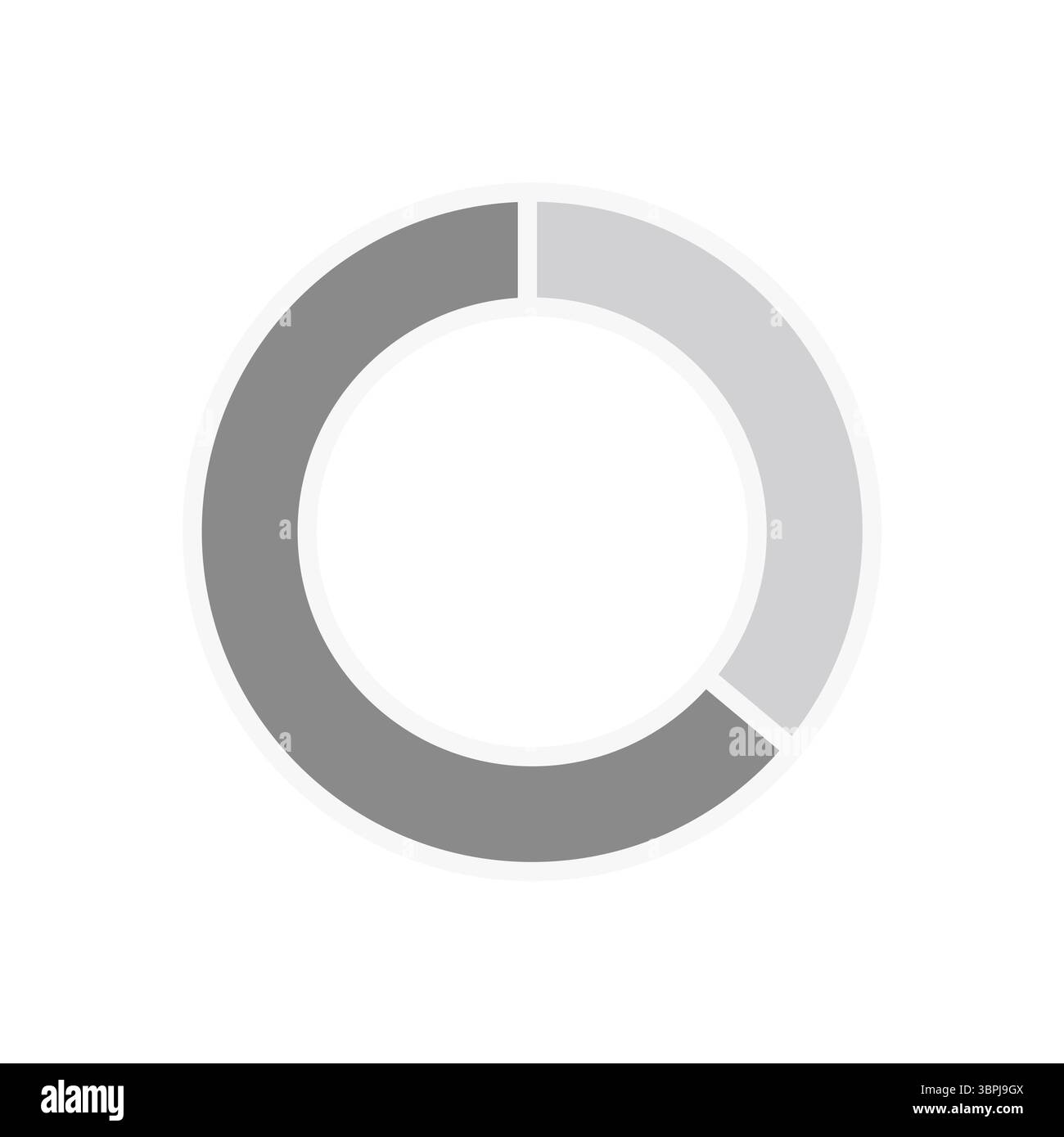 Vektorbild des Donut-Diagramms Stockfoto