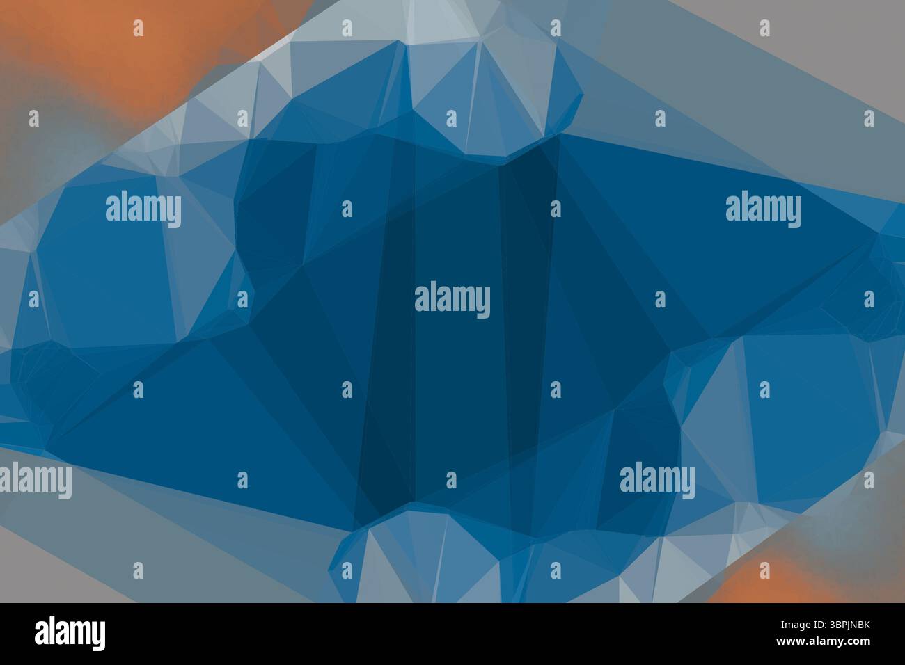 Digital generiertes blaues Muster Stockfoto