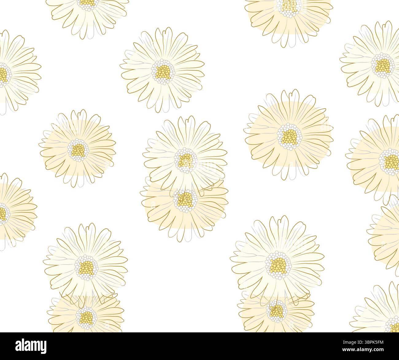 Elegante Blumen-Blumen-Muster-Vektor-Illustration für Stoff- und Tapetenentwurf Stock Vektor