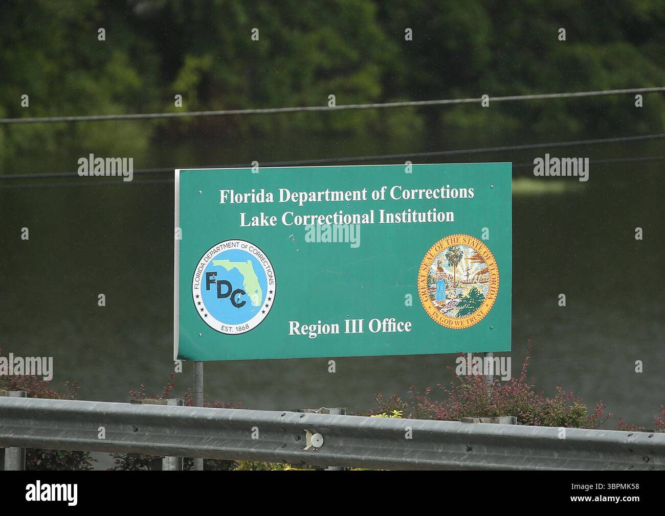 31. Mai 2018, Clermont, FL, USA: Die Lake Correctional Institution in Clermont wird am 31. Mai 2018 dargestellt. Ein Häftling im Gefängnis wurde von einem Gefängnisbeamten zu Tode geschlagen, während die Hände des Häftlings gefesselt wurden. (Kreditbild: © TNS via ZUMA Wire) Stockfoto