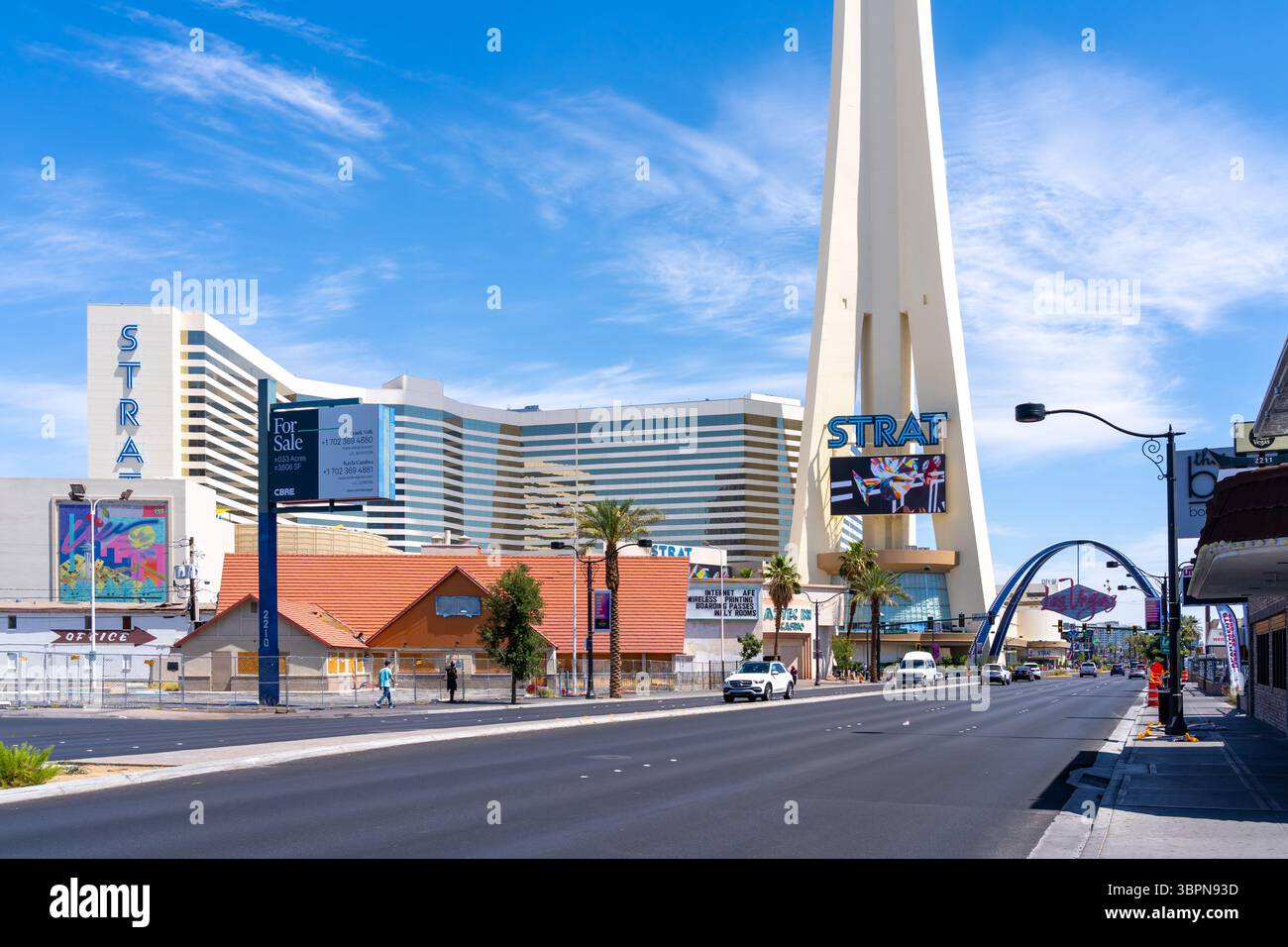 Hotel Strat in Las Vegas, Nevada, USA Stockfoto