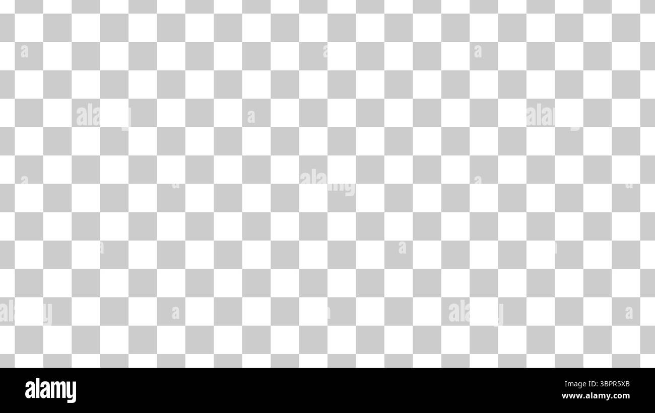 Transparentes nahtloses Muster. Abstrakter Hintergrund. Weiß-graues Karomuster. Simulation Alphakanal png Transparenztextur. Schachbrett Stock Vektor