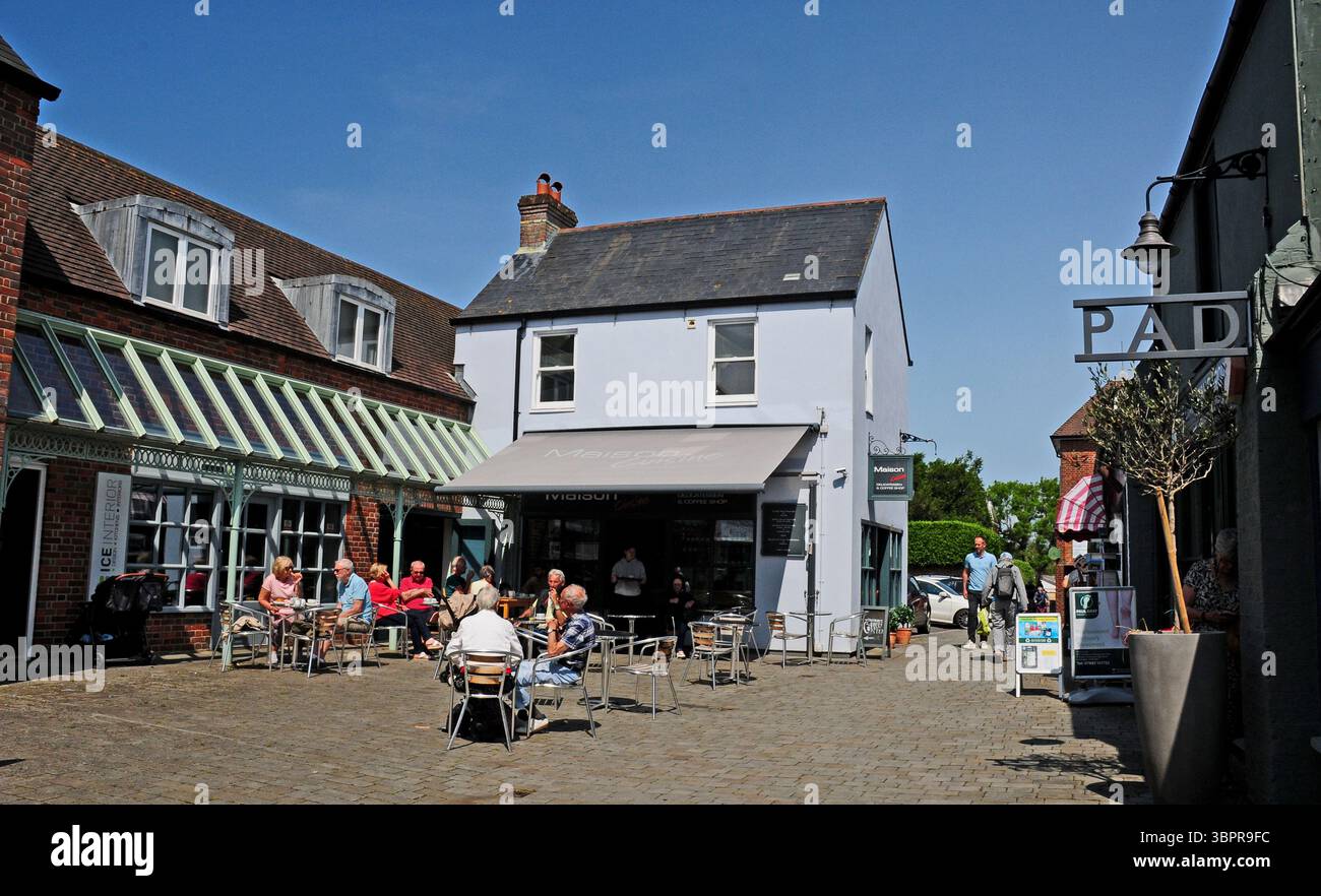 The Angel Courtyard, Lymington. Stockfoto