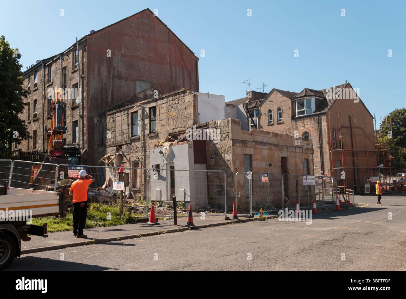 Abriss Paisley Well, 8. Juli 2025 Stockfoto