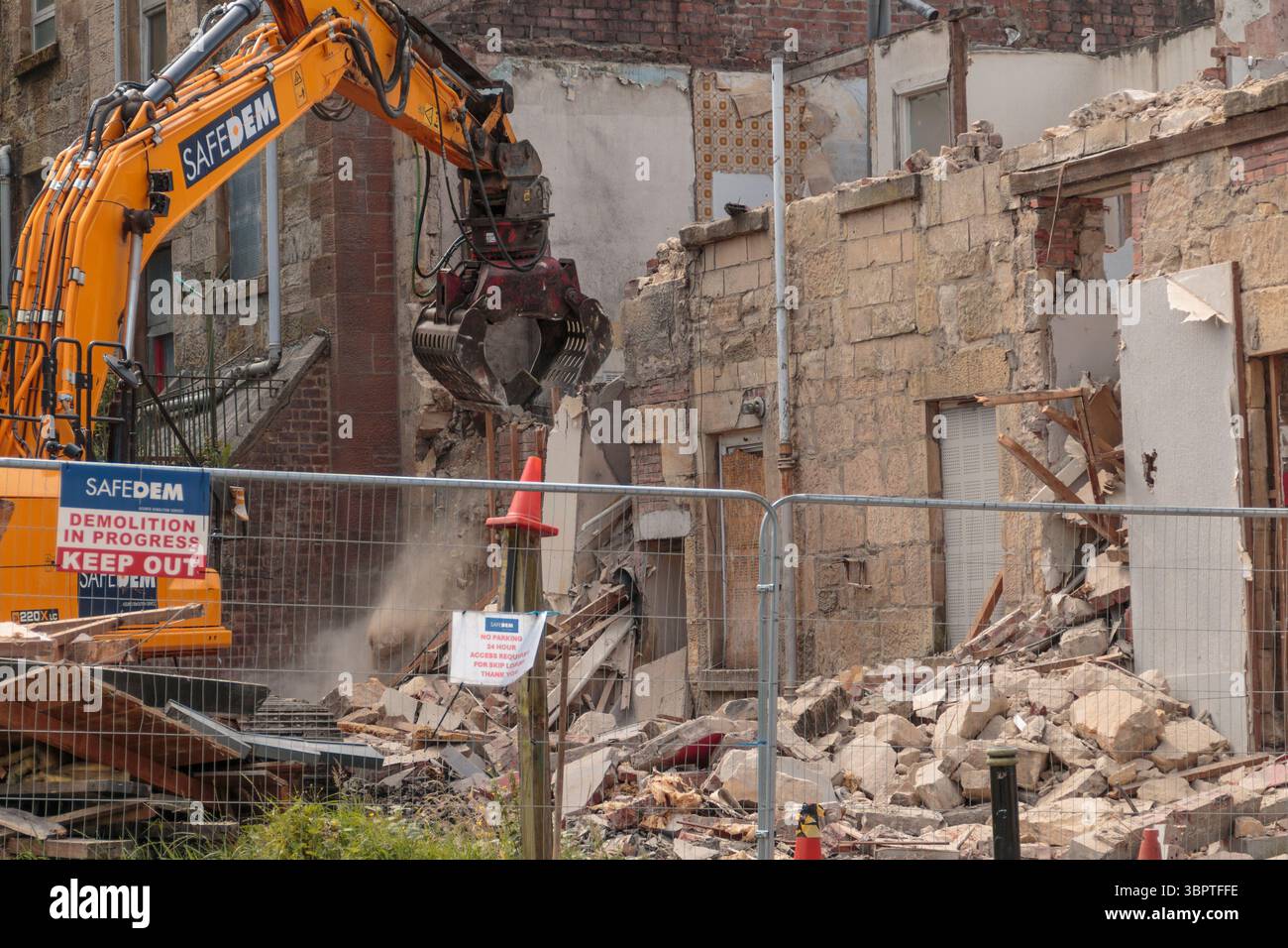 Abriss Paisley Well, 8. Juli 2025 Stockfoto