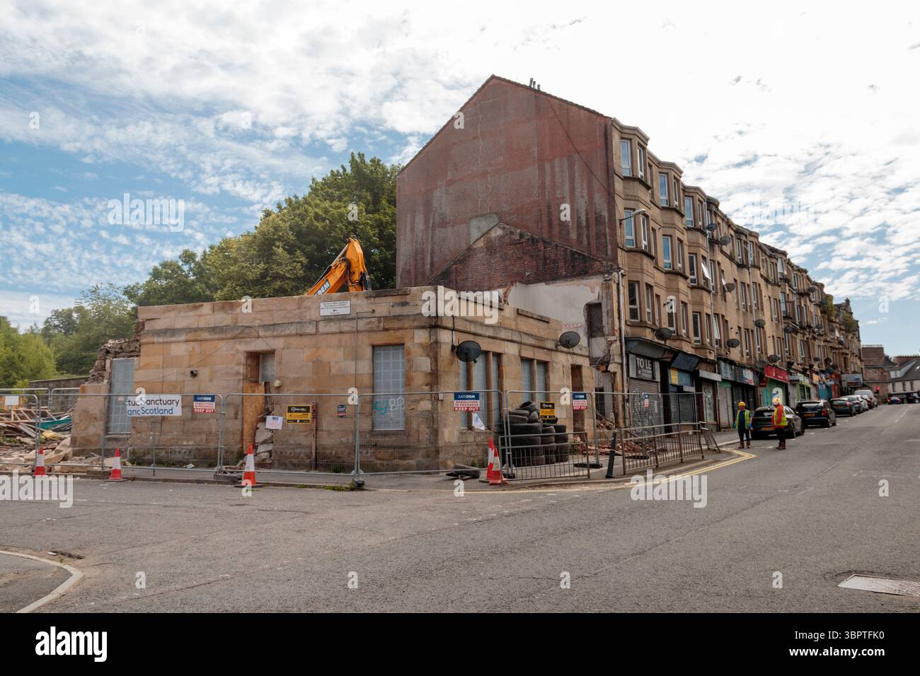 Abriss Paisley Well, 8. Juli 2025 Stockfoto
